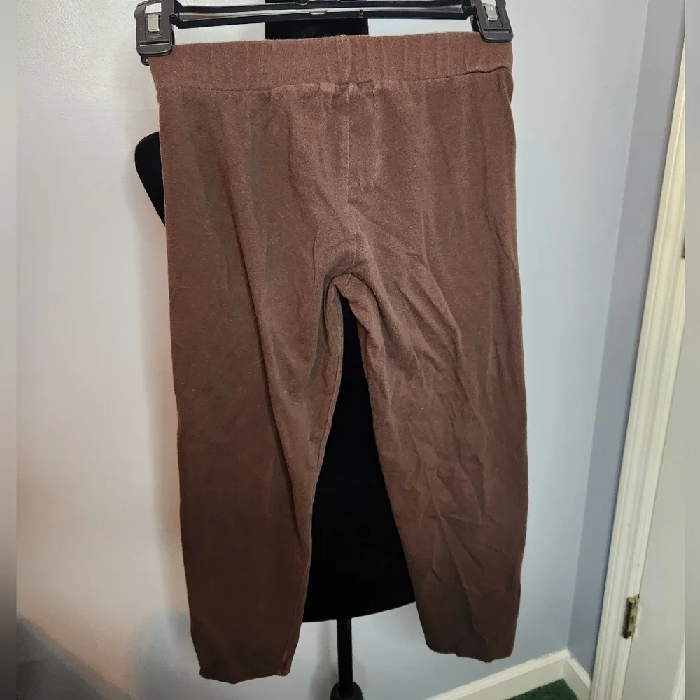 Fleurish Girl Size Medium Kids Leggings Brown Y2K Butterfly Embellished Detail